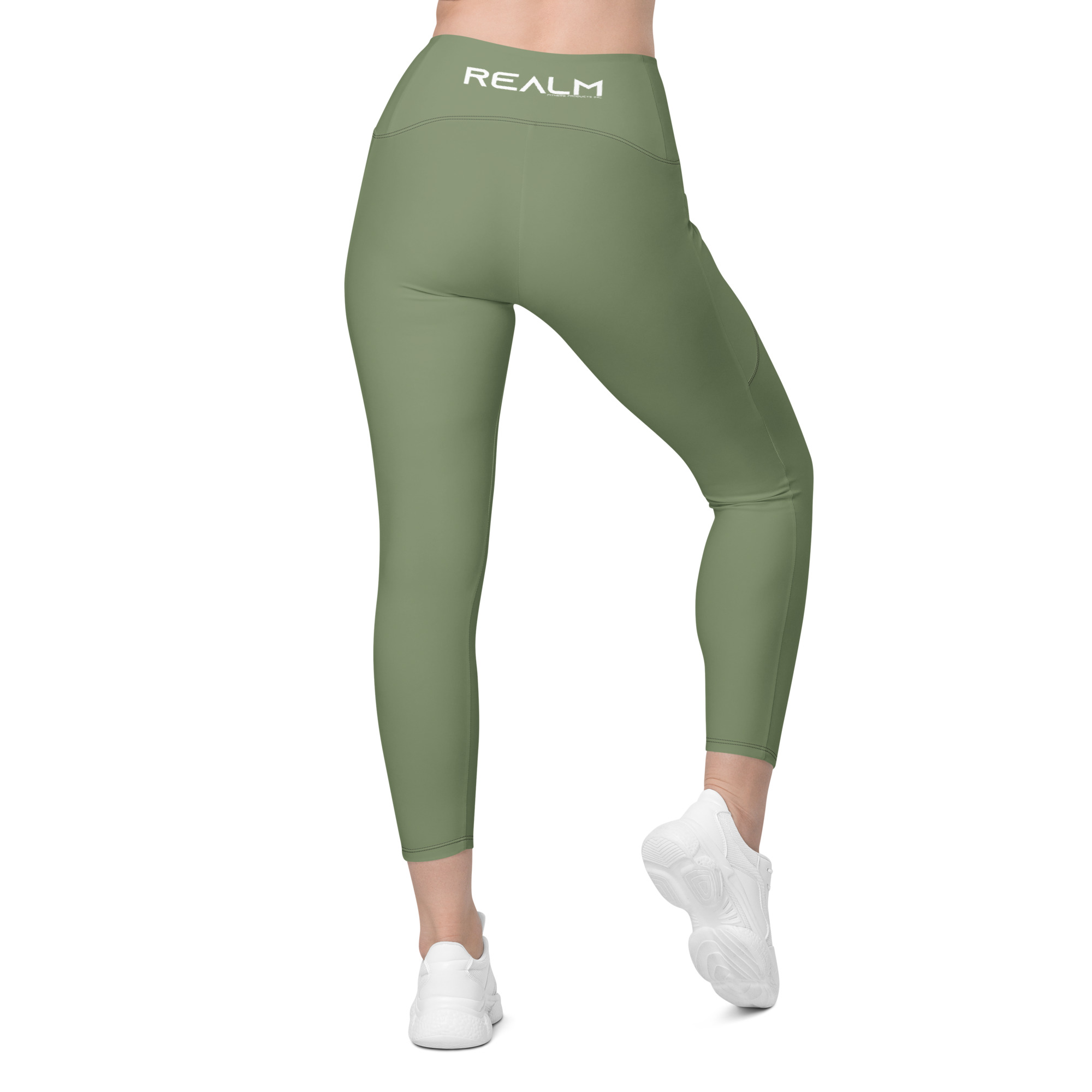 High Waist Leggings Green - Bulk Up Barbie - Image 4