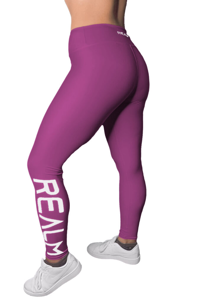 High Waist Light Pink Leggings – Realm Fitness Products Inc.